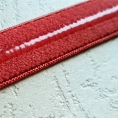 Silicone elastic webbing red