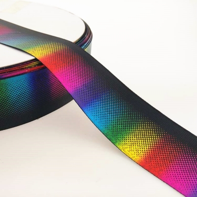 Colorful Foil Stamping Grosgrain Ribbon