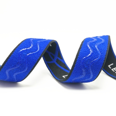 Head light ribbon silicone elastic webbing blue