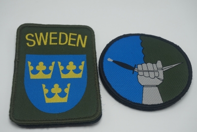 Damask patches with velcro