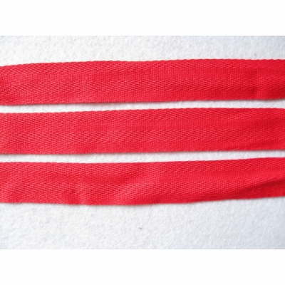 ECO-Friendly Natural Herringbone Red Cotton Ribbon