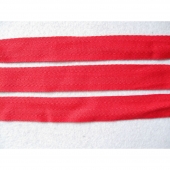 ECO-Friendly Natural Herringbone Red Cotton Ribbon