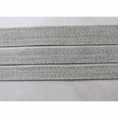 ECO-Friendly Natural Herringbone Grey Cotton Ribbon
