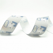 Printed grosgrain ribbon cat
