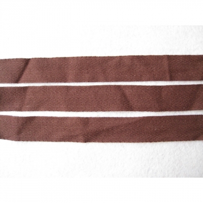 ECO-Friendly Natural Herringbone Brown Cotton Ribbon