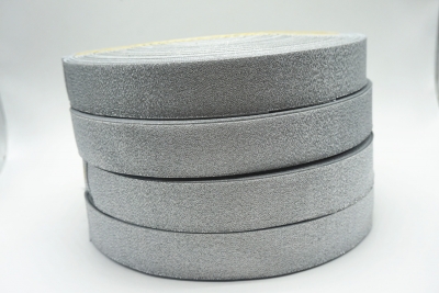 Horse ribbon woven material pure silver color